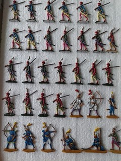 Zinnfiguren(303) 30mm flach Türkenkriege 17.Jhdt. beidseitige gute Bemalung