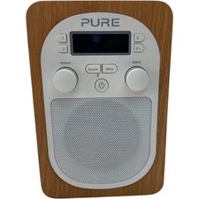 Pure Evoke D2 Portable AM/FM Radio With Aux Input w Power Adapter Working