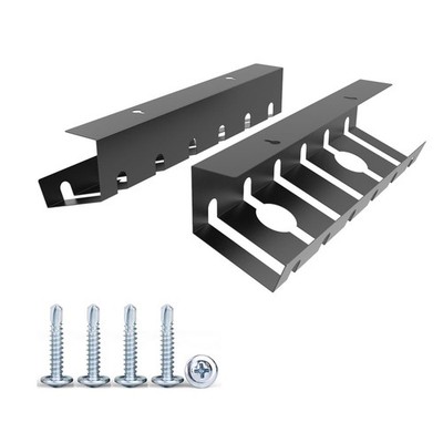 2 Pcs of Cable Management Under Desk for Easy Mounting Metal Under Desk Cable...