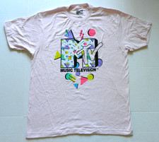 MTV  Music Television Reto 80's T-Shirt  New