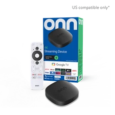 ONN 4K streaming device, Google TV - fast streaming, remote voice control