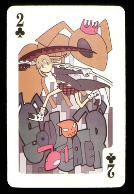 1 x Spielkarte Soul Eater Anime Figuren - 2 von Clubs ZT 87