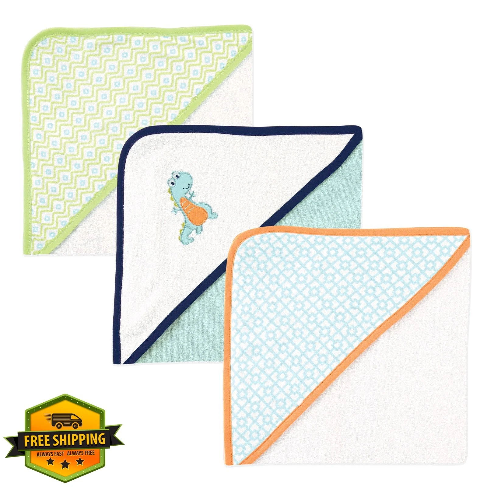 Luvable Friends Dinosaur Hooded Towel One Size