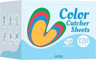 Color Catchers for Laundry - Color Grabber 120 Sheets to Prevent Color