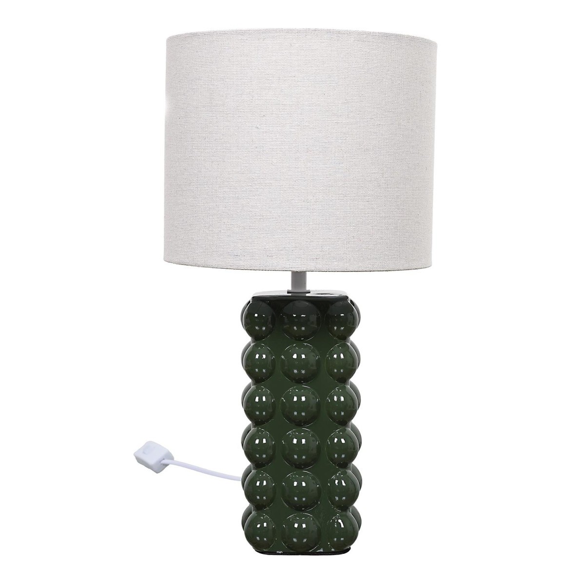 Lampe de chevet céramique Luna 40cm vert luminaire salon design