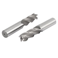 2PCS Stock 5/8 inch Four 4 Flute HSS  Aluminium End Mill Cutter CNC Bit