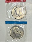 1971 P and D Clad Kennedy Half Dollars in Mint Set Cello Cellophane