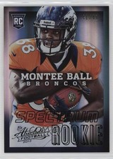 2013 Absolute Rookie Spectrum Black 41/49 Montee Ball (Both Hands on Ball) 3n1