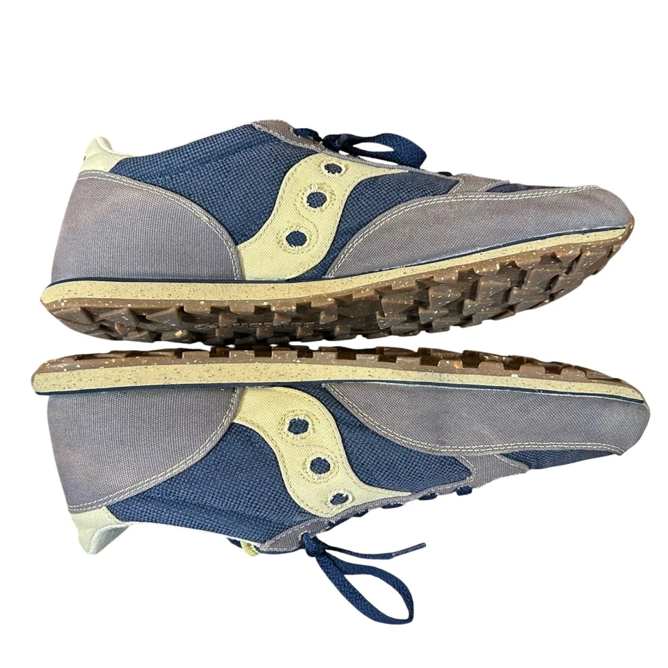 Saucony Shoes Mens 14 Jazz Low Pro Vegan Sneakers Blue Gray Lace Up 2887-12 - Image 4 of 4