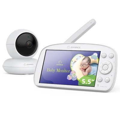 SANNCE 720P WLAN Überwachungskamera 5''LCD Babymonitor Email Alarm 2-Wege-Audio