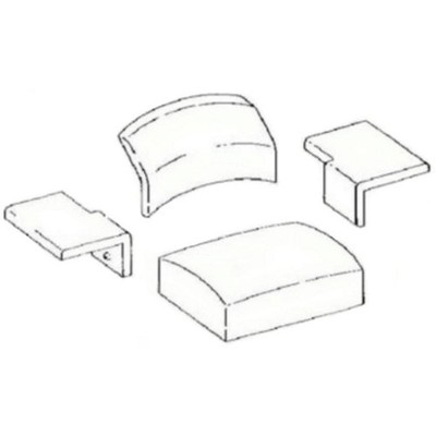 4 Piece Cushion Set Fits Caterpillar 34A 35A 36A 46A 47A 49A 50A