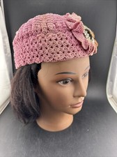 Antique 1920s Flapper Style Hat Vintage Cloche Beaded Art Deco Millinery