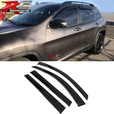 For 14-23 Jeep Cherokee Window Visors Sun Vent Rain Guard Deflector Acrylic 4PCS