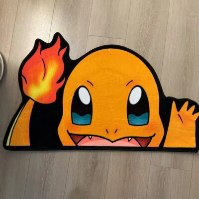 Anime Pokemon Custom Rug Charmander Carpet for Living Room Game Room Floor 