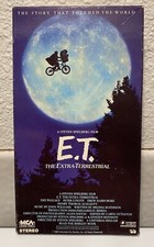 E.T. ET The Extra Terrestrial VHS 1982 Rare Green and Black Tape Spielberg