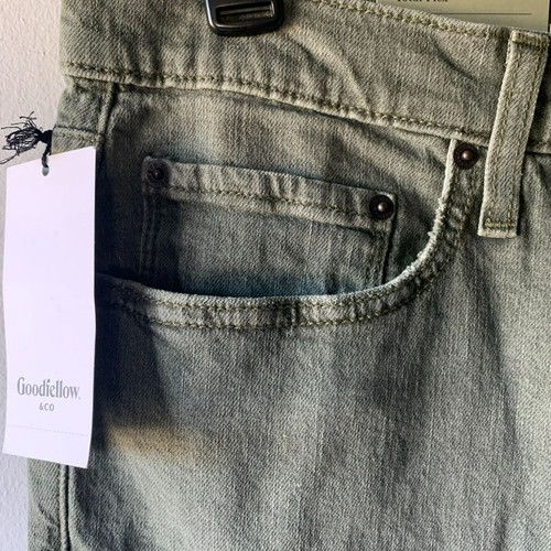 Goodfellow & Co Herren Total Flex Slim Jeans 34Wx34L Olivgrün Stretch Denim - Bild 2 von 14