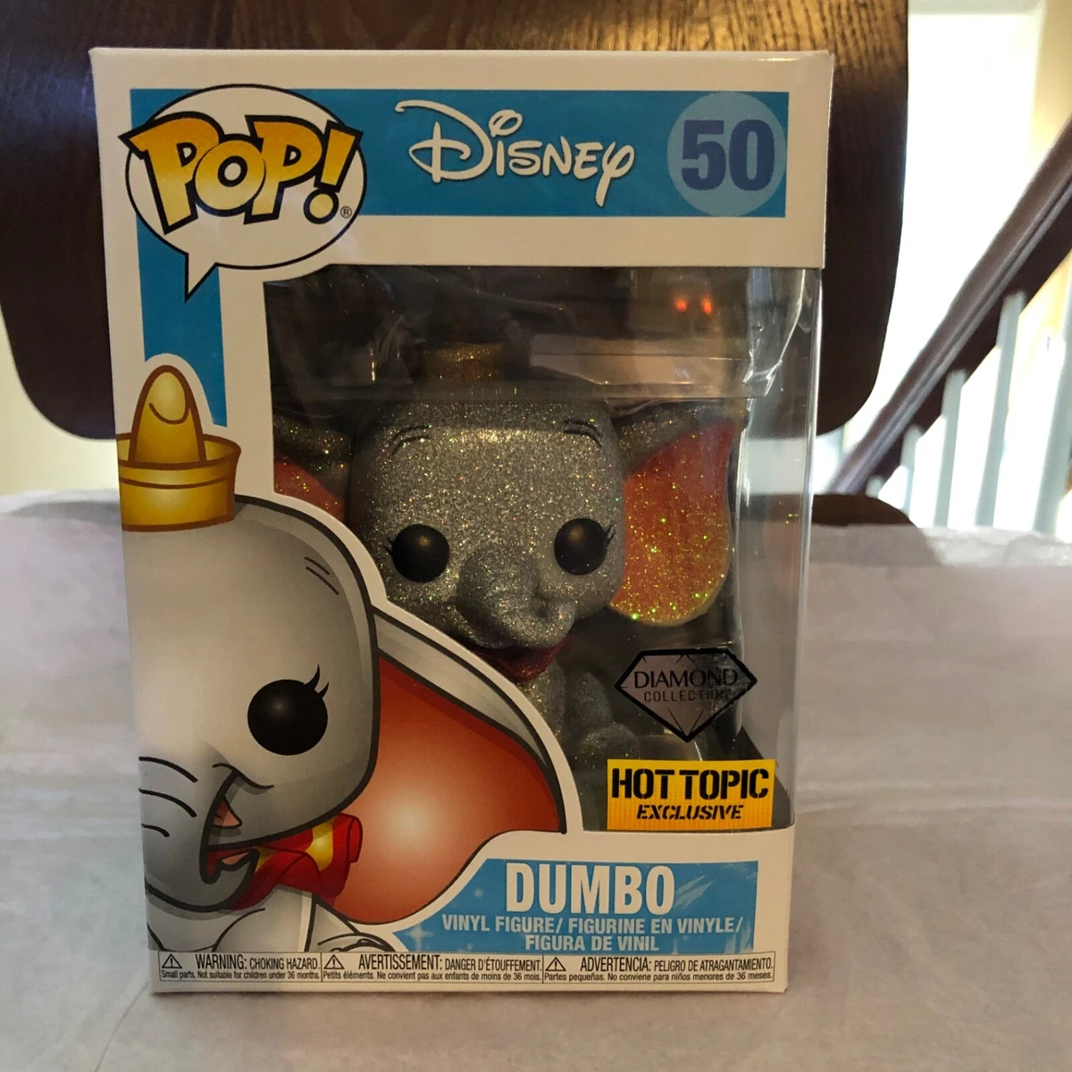 Funko POP Disney DUMBO DIAMOND Glitter Hot Topic Exclusive SEE DETAILS