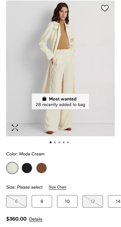 Maxi Abrigo Lauren Ralf Lauren Cinturón Nuevo Talla 10 Guatemala 🇬🇹 