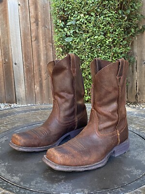 Ariat Men’s Rambler Brown Distressed Cowboy Boot Size US 10 Ariat 10002317 Mens Rambler Boot Earth Brown Bomber – J.C.  main image 2