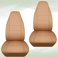 Front set car seat covers fits Ford Explorer 1991-2002  solid tan