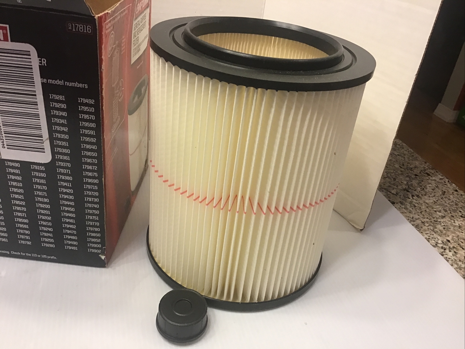 Craftsman General Purpose Vac Replacement Filter 5 Gallon & Larger