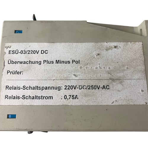 Esü-03/220v Dc Erdschlusswächter Dc - Photo 2 sur 4