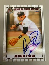 Antonio Pinero 2019 Signed Wisconsin Timber Rattlers  Team Card