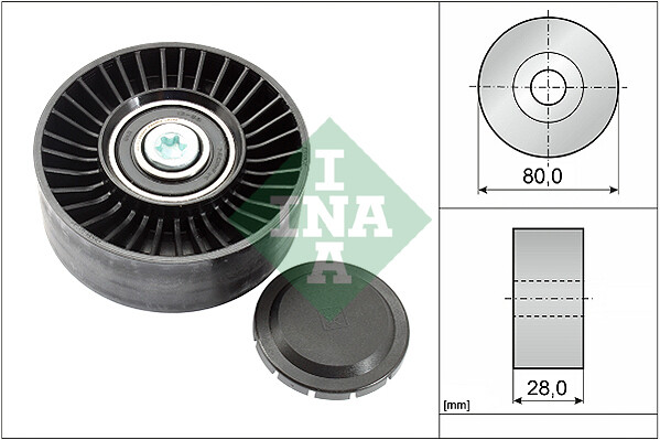 INA 532 0515 10 Deflection/Umlenkrolle, Keilrippenriemen FüR BMW-image