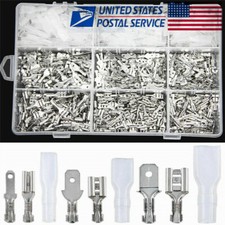 900X Assortment Terminals Set Electrical Wire Crimp Connectors Male Female Spade