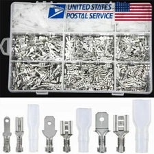 900X Assortment Terminals Set Electrical Wire Crimp Connectors Male Female Spade