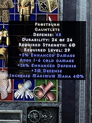 Diablo 2: Resurrected Frost Burn Gauntlets - Xbox Delivery Only