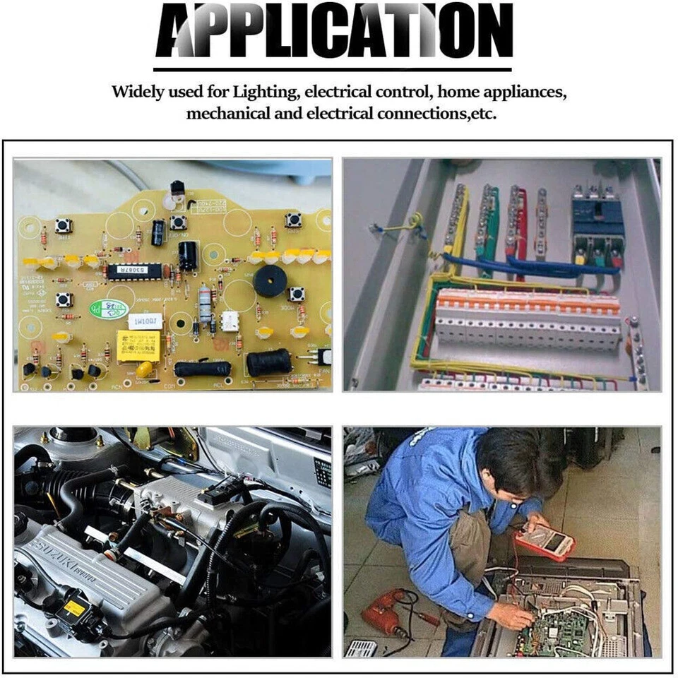 AWG 500Pcs Fully Insulated Nylon Female Spade Crimp Terminals Connectors 16-14 - Image 4 of 4