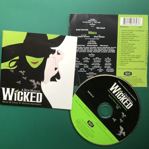 Stephen Schwartz WICKED Broadway Cast Musical Soundtrack CD Wizard Oz Prequel US - 第 1/9 張圖片
