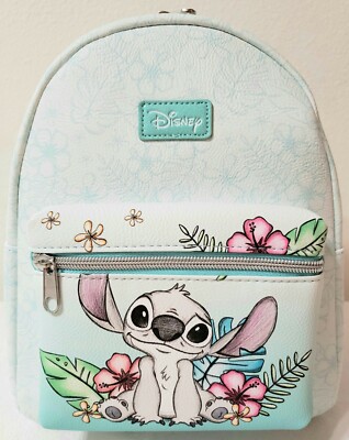 Loungefly Disney Lilo And Stitch Hibiscus Flowers Sketch Mini Backpack Disney Loungefly Lilo And Stitch Hibiscus Sketch Mini Backpack main image 3