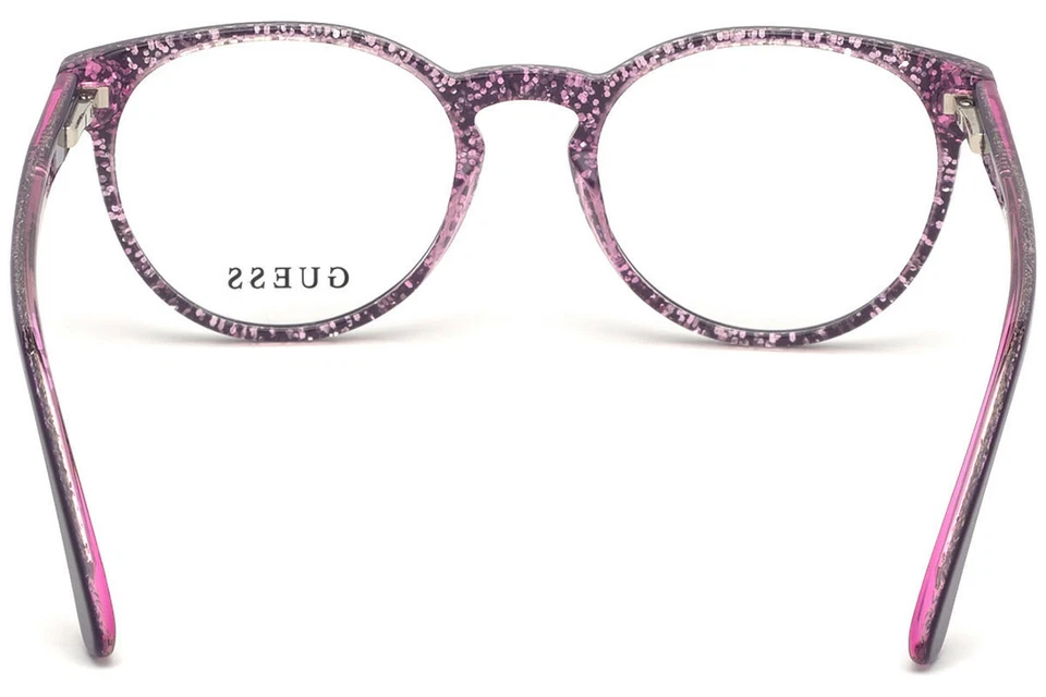 GUESS GU9182 Purple with Glitter 083 Plastic Optical Eyeglasses Frame 46-17-130 - Image 3 of 3
