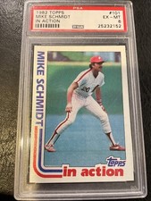 1982 Topps #101 Mike Schmidt In Action PSA 6 EX-MT HOF Philadelphia Phillies MLB