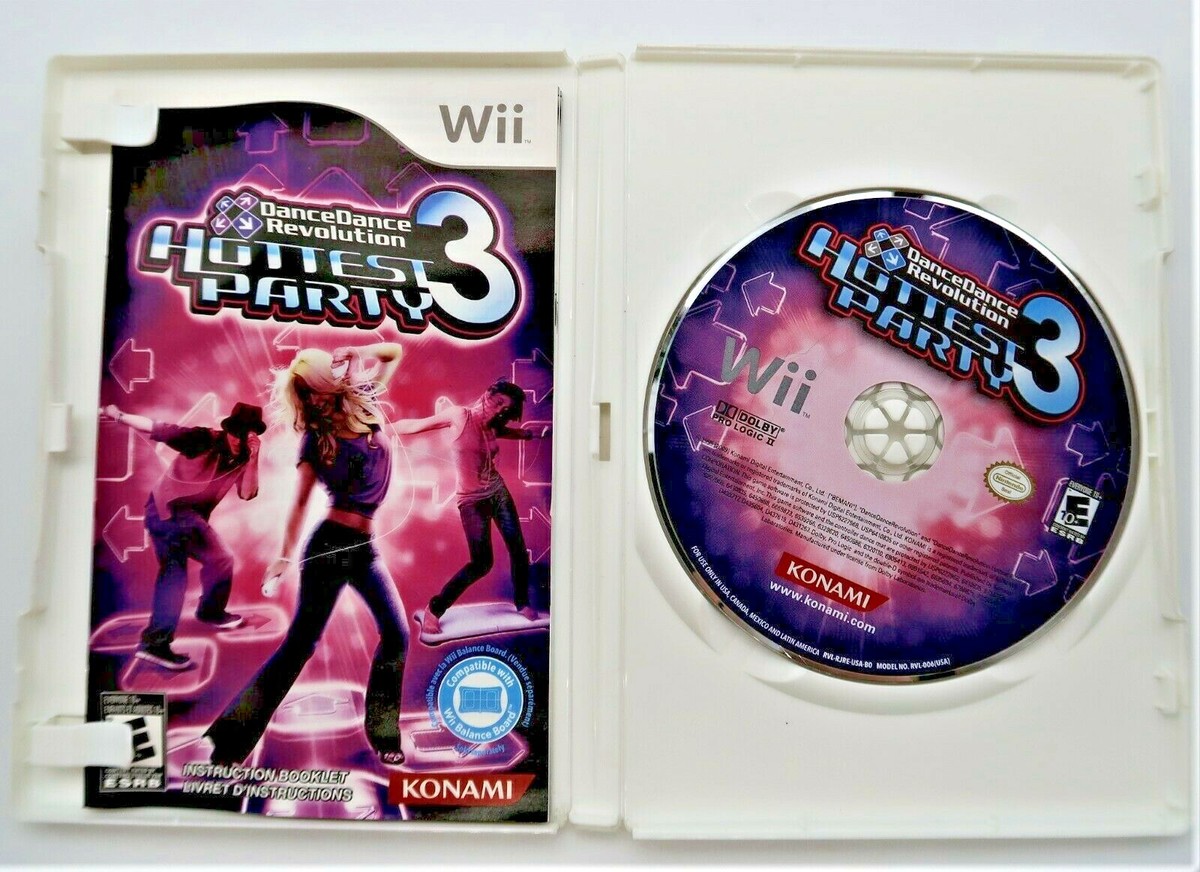 Nintendo Wii Dance Dance Revolution Hottest Party 3 DDR With