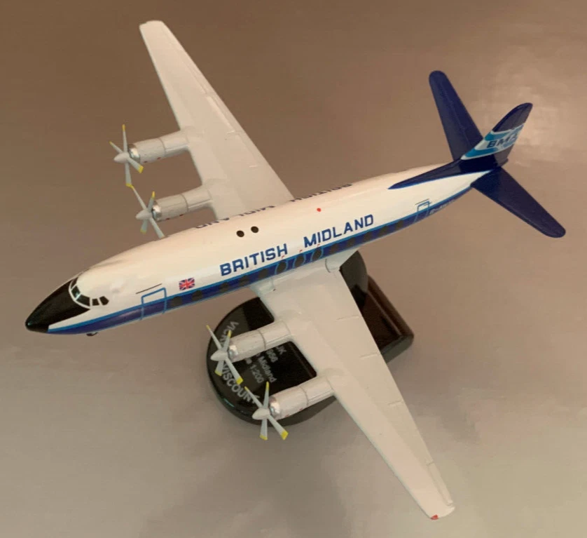 Vicker's Viscount 800. British Midland. New in Box. Die Cast Metal. 1:200 scale. - Image 2 of 4