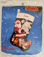 Vtg'88 Titan Needlecraft 15" Santa's Letters Felt Stocking Kit Christmas Craft