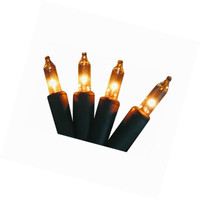 50 Clear Brown Cord Wire Light Set 50 Clear Brown Cord Wire Light Set