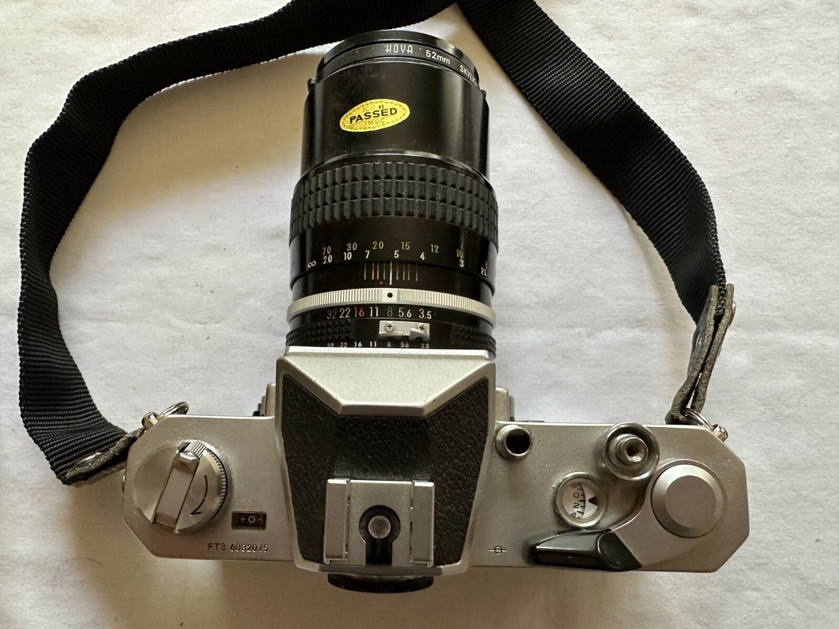 Nikon Nikkormat FT3 35mm SLR Film Camera Body 52mm Lens