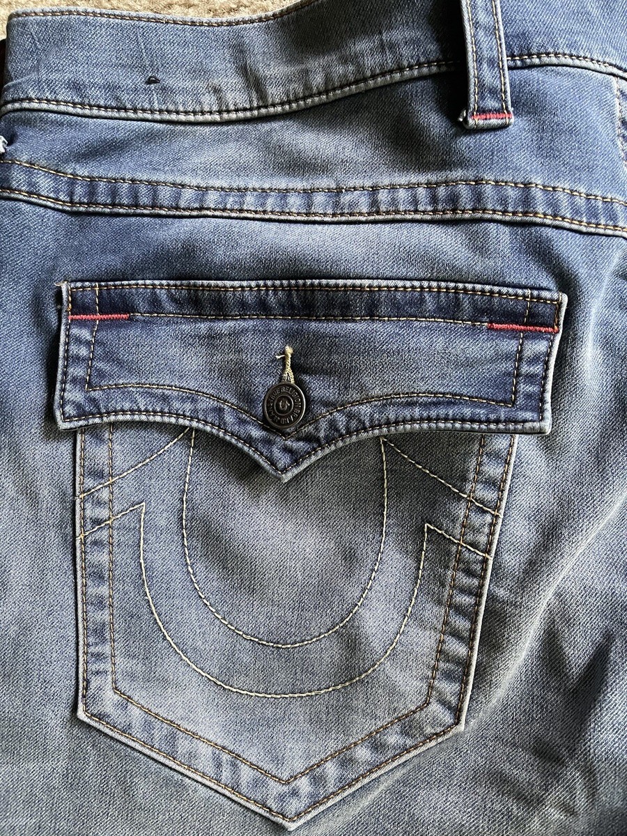 True Religion Ricky Jeans Mens 44 Relaxed Straight Casual 