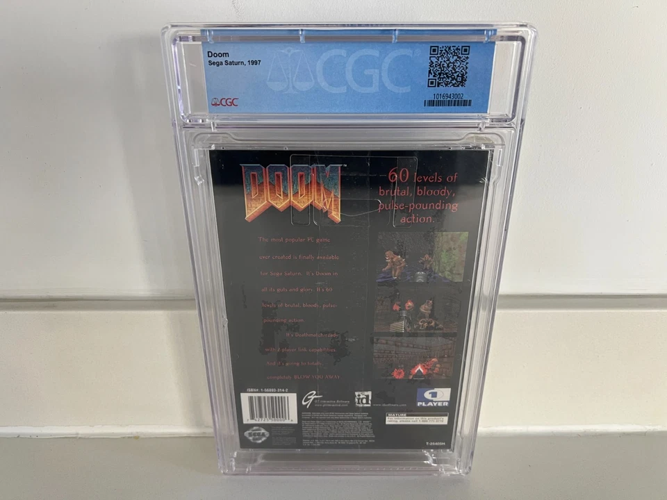 Doom (Sega Saturn) CGC 9.8 A+ New Sealed Graded WATA VGA 1st Print 1997 - Image 2 of 4
