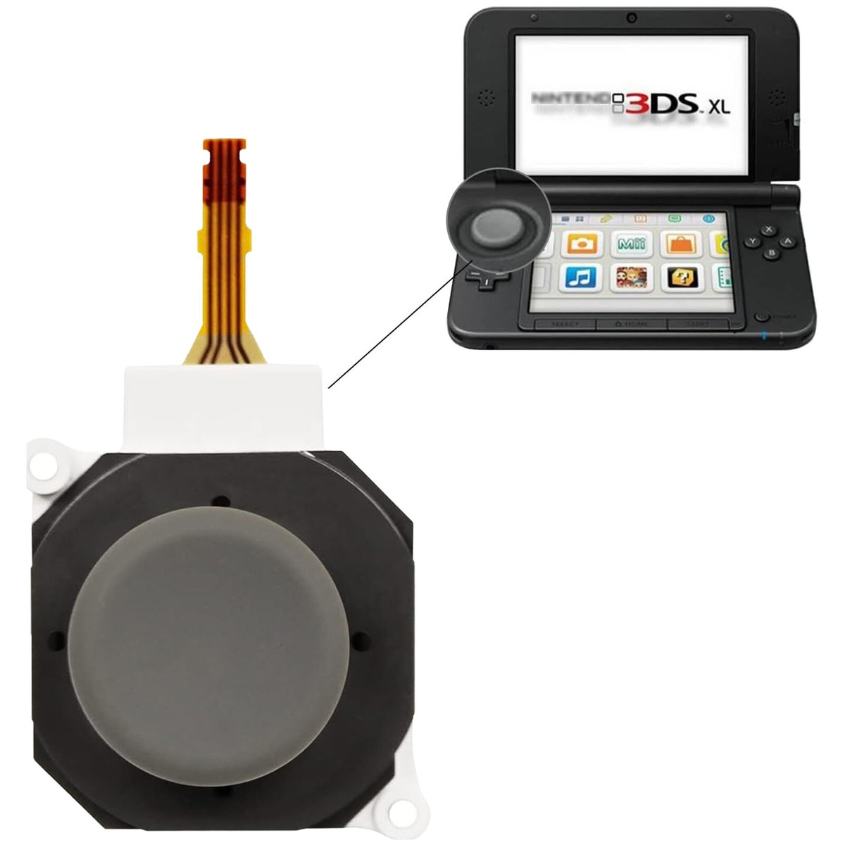 3D Joystick Replacement for Nintendo 2DS 3DS 3DSXL Analog Thumb