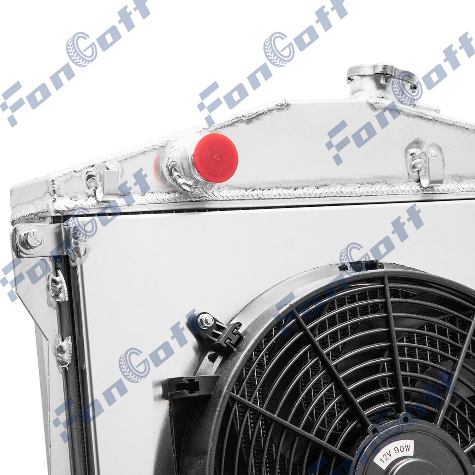 Ventilador de cubierta de radiador de 3 filas para Chevy Sedán 43-48 Entrega BL BN BG DJ DR 3,8 L AT Foto 4 de 4