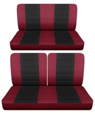 Fits 1952-57 Chevy Belair 2 Dr Hardtop Front 50-50 Top Solid Rear Seat Covers