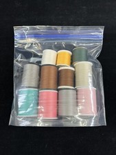 Sewing Thread Lot of 11 partial spools Mixed Brands and Colors