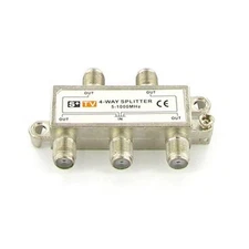 4-Way Coax Cable Splitter 1Ghz Cable TV Video HDTV
