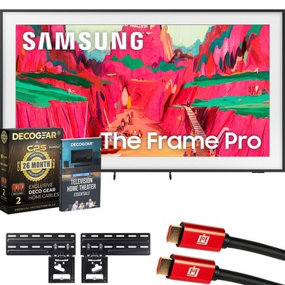 Samsung 75'' The Frame Pro LS03FW 4K Neo QLED TV 2025 + Extended Protection Plan
