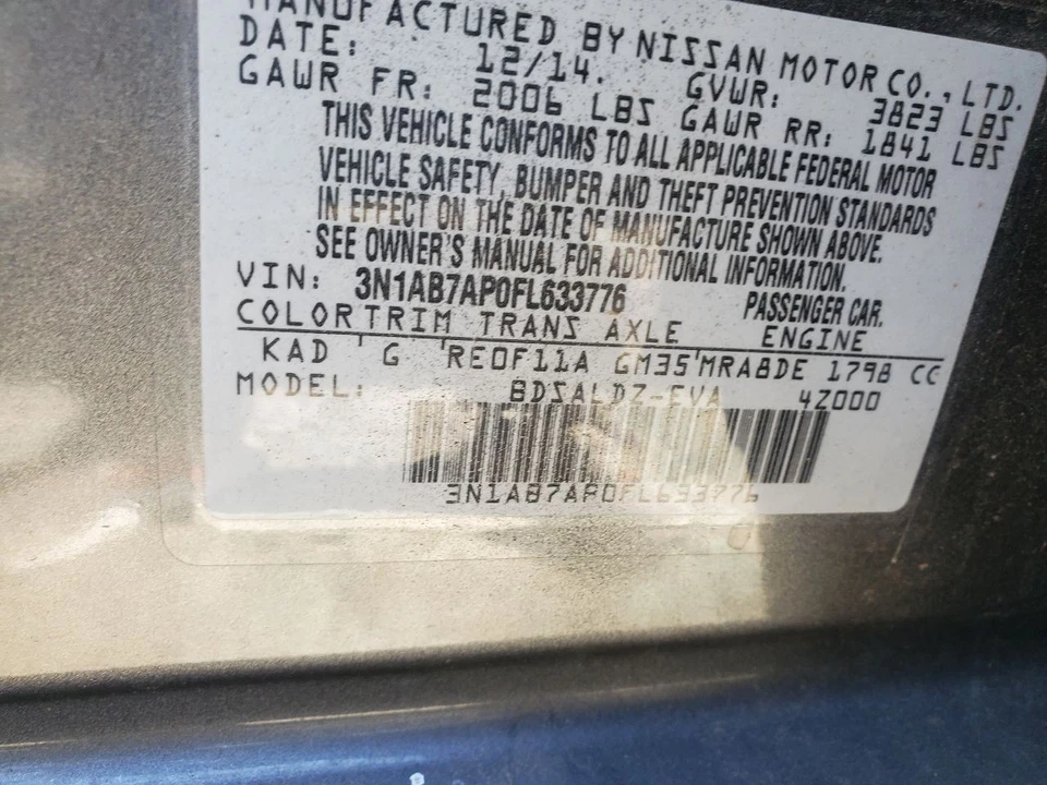 Alternator Fits 13-19 SENTRA 378284 - Image 3 of 4